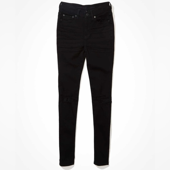 American Eagle NEXT LEVEL RIPPED HIGH V-RISE JEGGING - Picture 4 of 8